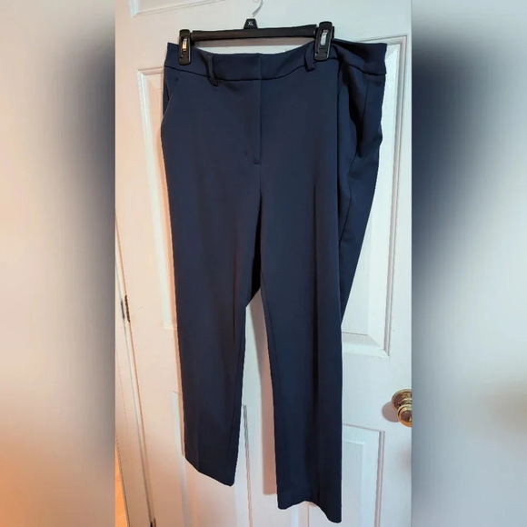 Simply Vera Vera Wang Women's High-Waist Skinny Ankle Pants Blue Beauty Sz14 EUC - Picture 3 of 14